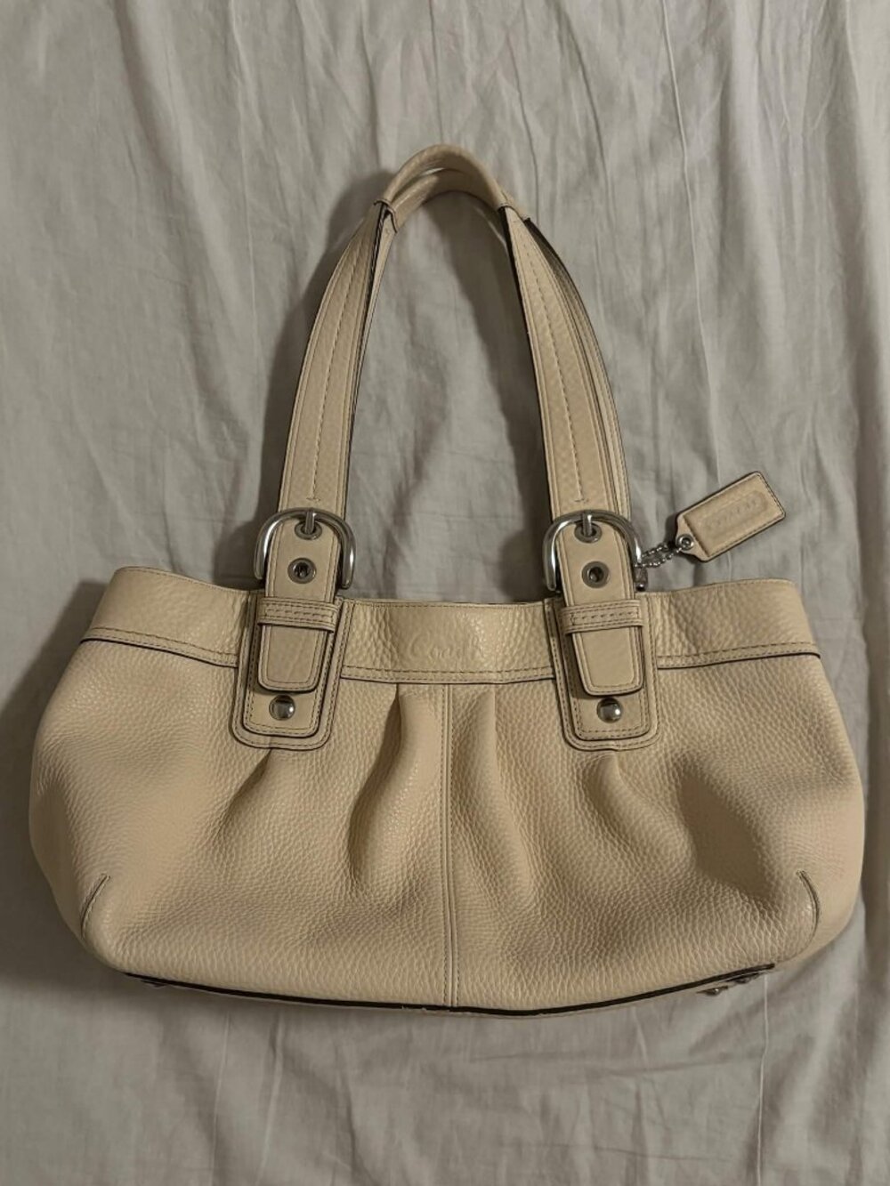 Coach Soho Pleated Leather Shoulder Bag, Y2K, Vintage style #F13732